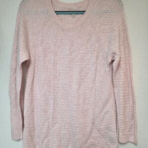 Sonoma Light Pink Crew Neck Knit Sweater